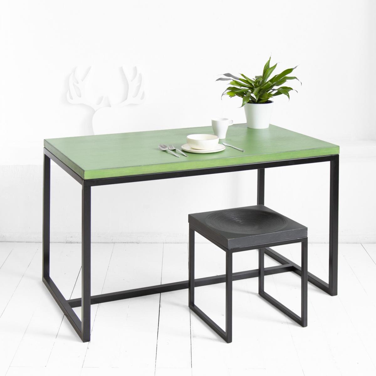 Стол обеденный минимализм фанера-винтажный зеленый archpole
