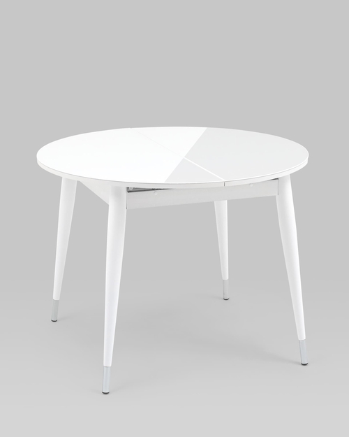 Стол обеденный сидней раскладной 100-130 белый глянцевый ут000036200 stool group